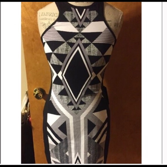 NWOT Express Aztec Racerback Dress - Picture 2 of 5